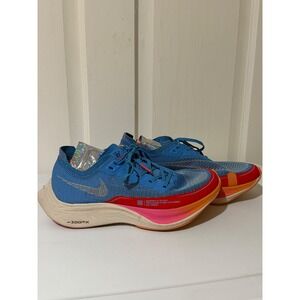 Nike ZoomX VaporFly Blue Orange Pink Women's Running Shoes Size 7